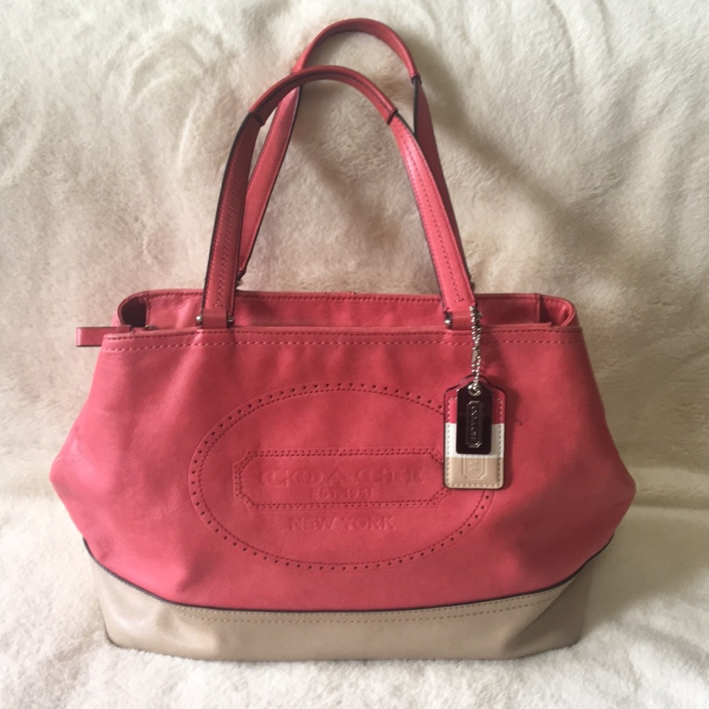 Coach Hampton’s Weekend Leather Handbag F19391